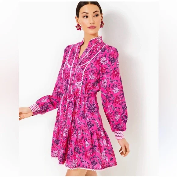 NWT Lilly Pulitzer Arletta Floral Dress - Picture 5 of 12